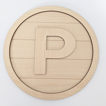 Load image into Gallery viewer, Monogram 8" Wood Sign - DIY