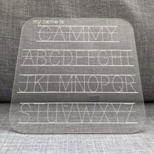 Load image into Gallery viewer, Personalized Acrylic Alphabet Writing Board