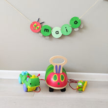 Load image into Gallery viewer, DIY Kit: Wooden Caterpillar Garland with Personalized Name