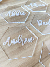 Load image into Gallery viewer, Hexagon Name Cards | Place Cards