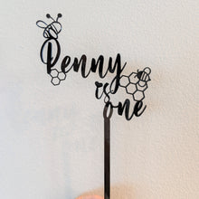 Load image into Gallery viewer, Bee Day Cake Topper | Kids Birthday Cake Topper