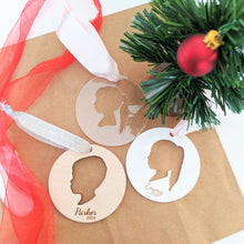 Load image into Gallery viewer, Personalized Silhouette Ornaments