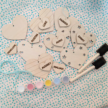 Load image into Gallery viewer, Happy Crafted's Valentine's Day Wooden DIY Paint Kit