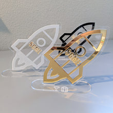 Load image into Gallery viewer, Happy.Crafted original design: To The Moon Reddit Wallstreetbets Plaque Trophy