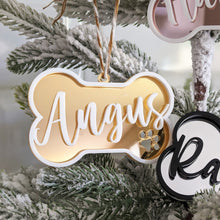 Load image into Gallery viewer, Dog Bone Christmas Ornament | Personalized | Pretty and Shiny