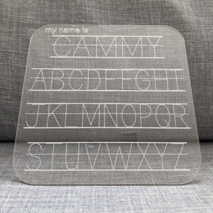 Personalized Acrylic Alphabet Writing Board