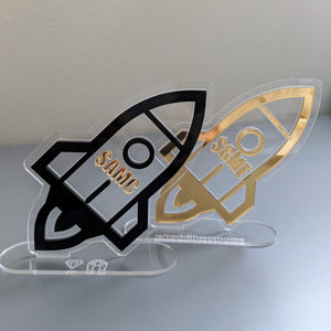 Happy.Crafted original design: To The Moon Reddit Wallstreetbets Plaque Trophy