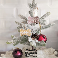 Load image into Gallery viewer, Dog Bone Christmas Ornament | Personalized | Pretty and Shiny
